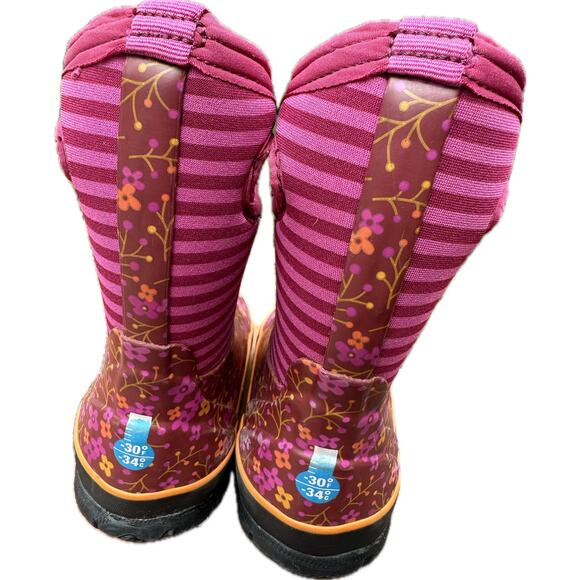 Bogs Kids' Purple Floral Boots - Picture 4 of 6